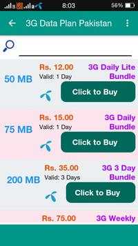 4G Data Plan Pakistan screenshot 2