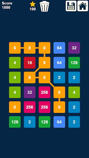 2048 Connect n Merge Numbers: Free Merge Puzzle screenshot 2