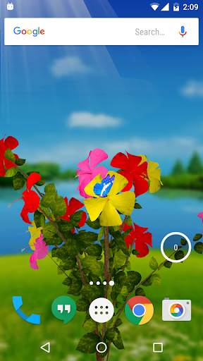 Hibiscus 3D Live Wallpaper screenshot 2