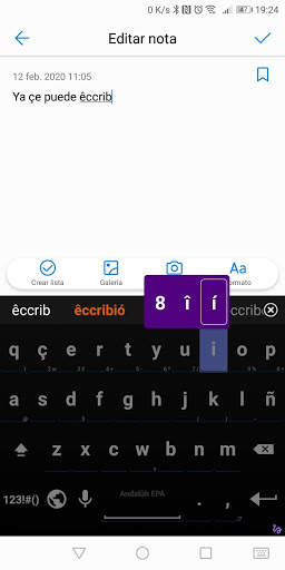Teclado Andaluz EPA for AnySoftKeyboard screenshot 5