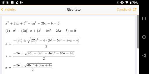Risolvi Equazioni ed Espressioni screenshot 7