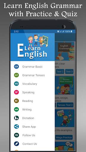 Learn English with Quiz Offline screenshot 2