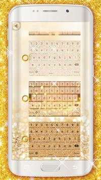 Gold Glitter Keyboard Emoji screenshot 7