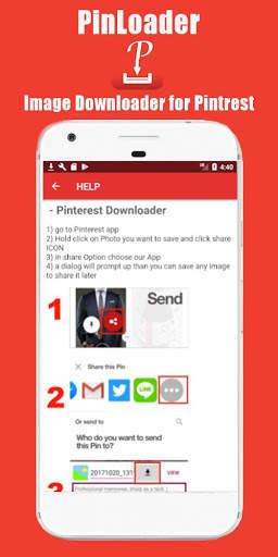 Pinloader Image Downloader screenshot 1