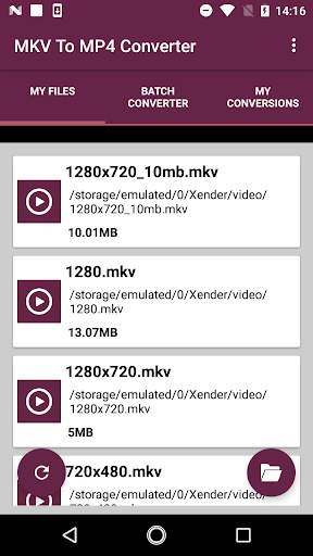 MKV To MP4 Converter screenshot 1