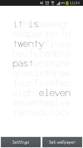 Word Clock Free screenshot 4