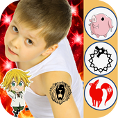 Tattoo Camera Editor For Nanatsu No Taizai icon