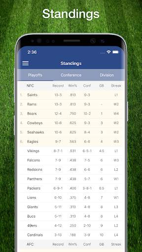 Football NFL Live Scores, Stats, & Schedules 2021 screenshot 7