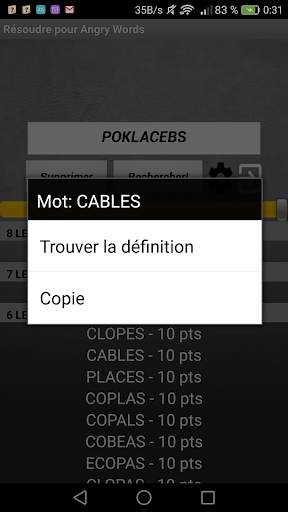 Résoudre pour Angry Words screenshot 3