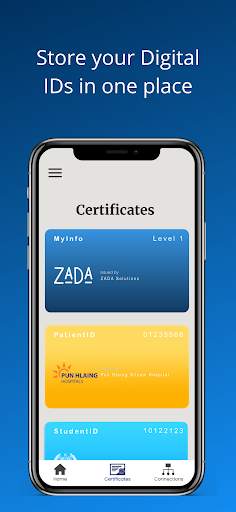 ZADA digital identity wallet screenshot 3