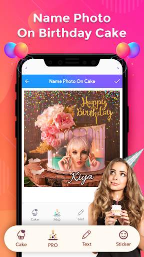Name Photo On Birthday Cake screenshot 1