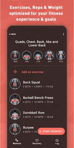 Fitbod Workout & Fitness Plans screenshot 1