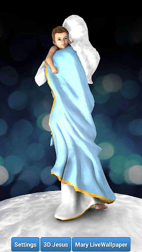 3D Mother Mary Live Wallpaper screenshot 8