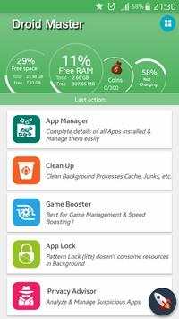 Droid Master (Boost & AppLock) screenshot 1