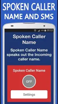 Spoken Caller Name and SMS screenshot 1