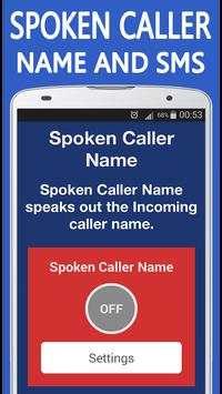 Spoken Caller Name and SMS screenshot 1