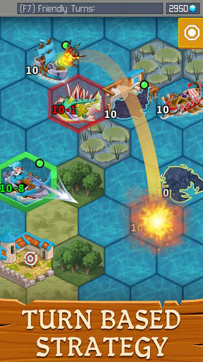 Hex Warriors - Turn based strategy multiplayer screenshot 1