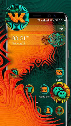 Color Liquid Launcher Theme screenshot 1