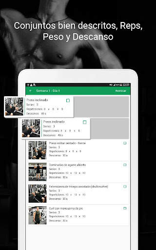 Fitvate - Entrenamiento en Gym screenshot 23