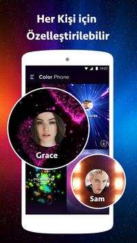 Arama Ekranı - Gelen arama, Renkli telefon screenshot 2