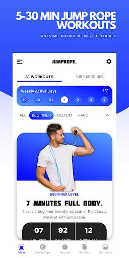 Jump Rope Training App screenshot 1