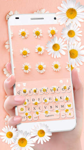 Lovely Daisy Keyboard Theme screenshot 1