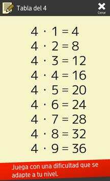 Tabla de multiplicar (Matemáticas) screenshot 6