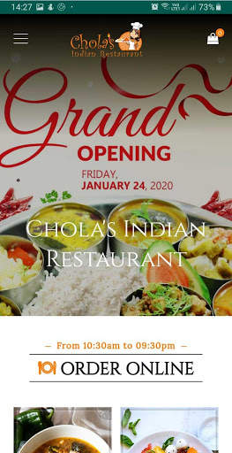 Cholas Indian Restaurant स्क्रीनशॉट 1