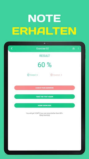 Deutsch Lernen A1-A2-B1-B2 Gratis Grammatik Übung screenshot 15