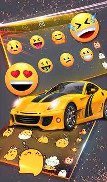 Yellow Transformer Car Keyboard Theme screenshot 5
