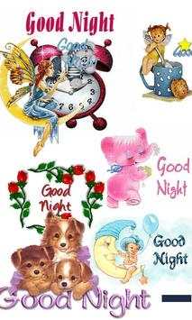 Good night (Stickers, SMS and Gif) screenshot 8