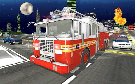 Fire Truck Rescue Driving Sim 3D screenshot 5