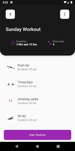 Home Workout Fitness App screenshot 4