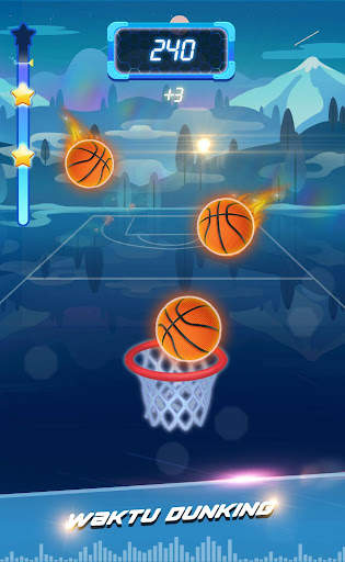 Beat Dunk - Bola Basket Gratis dengan Musik Pop screenshot 1