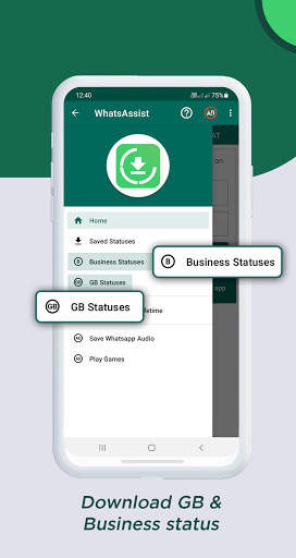 WhatsAssist: Status Saver App 4 تصوير الشاشة