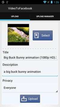 Video Uploader For Facebook screenshot 2