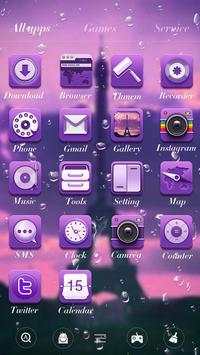 Raining Paris GO LauncherTheme 2 تصوير الشاشة