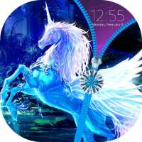 Unicorn Zipper Lock Screen on 9Apps