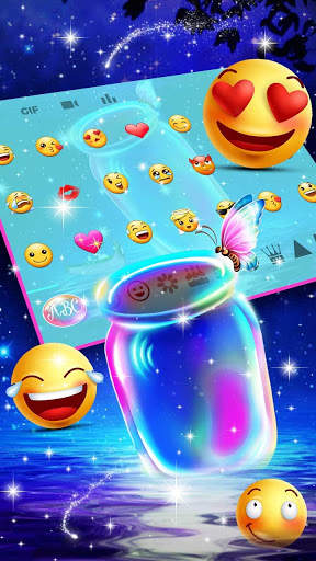 Crystal Sparklling Bottel Keyboard screenshot 3