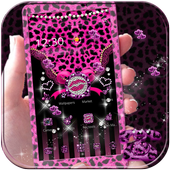ikon Pink Leopard berlian Tema