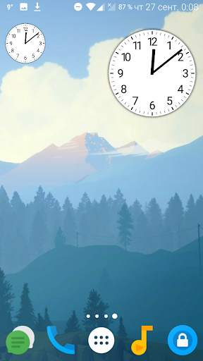 Material Analog Clock screenshot 2