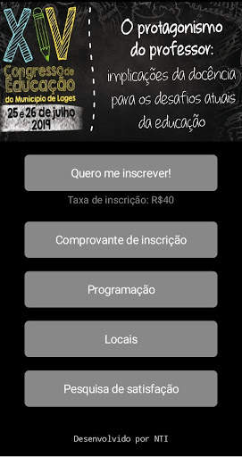 Congresso de Educação do Município de Lages screenshot 1