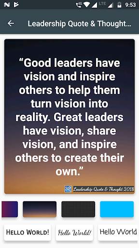 Leadership Quotes & Thoughts Maker screenshot 13
