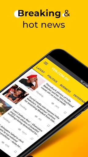 Ghana News: YEN Breaking & Trending News App screenshot 1