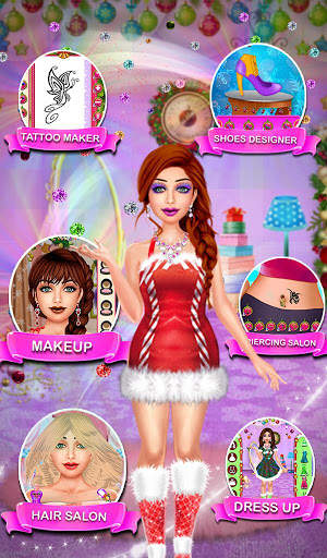 Christmas Makeup Dressup Games : Girls Games screenshot 5