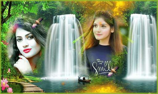 Waterfall Photo Editor – Dual photo frame 4 تصوير الشاشة