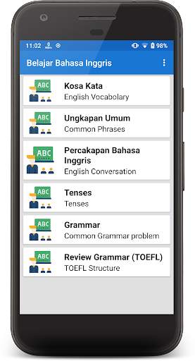 Belajar Bahasa Inggris (TOEFL) screenshot 1