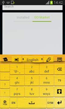 Yellow Keyboard for Android screenshot 6