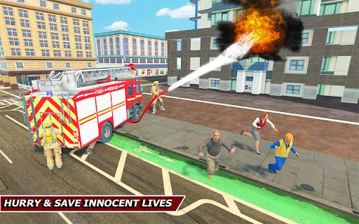 Truck Driving Rescue Game - Fire Truck Rescue 911 screenshot 13