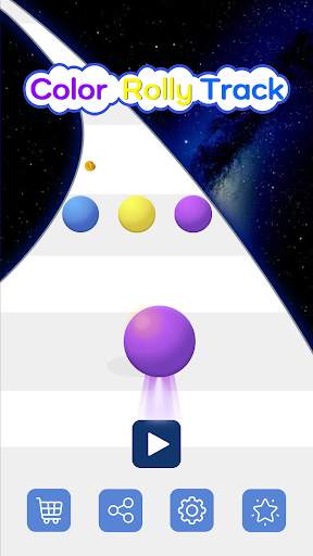 Color Rolling Ball - 3D Ball Race Game screenshot 1